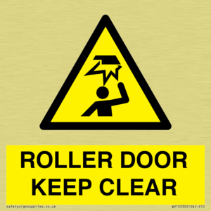 ROLLER DOOR KEEP CLEAR